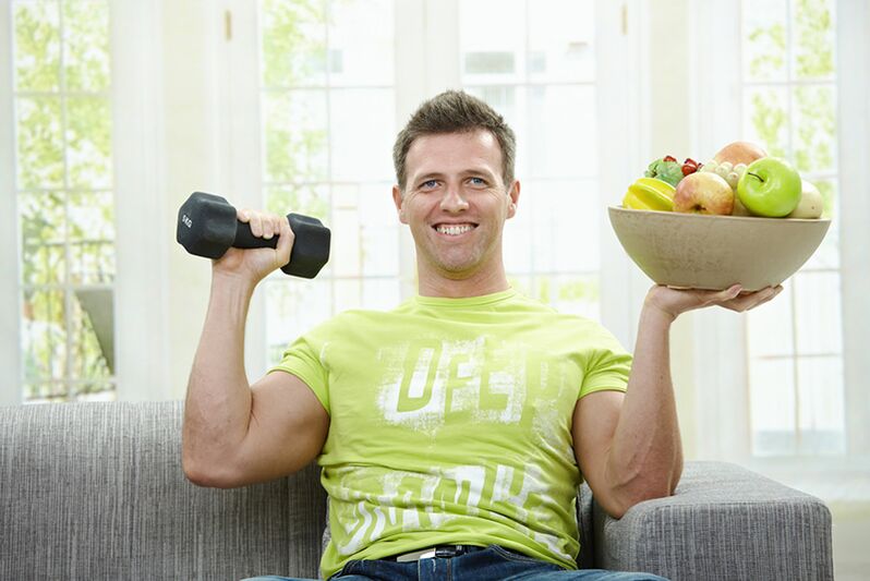 The man is a leading lifestyle