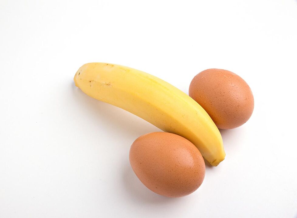 chicken eggs and bananas to increase potency